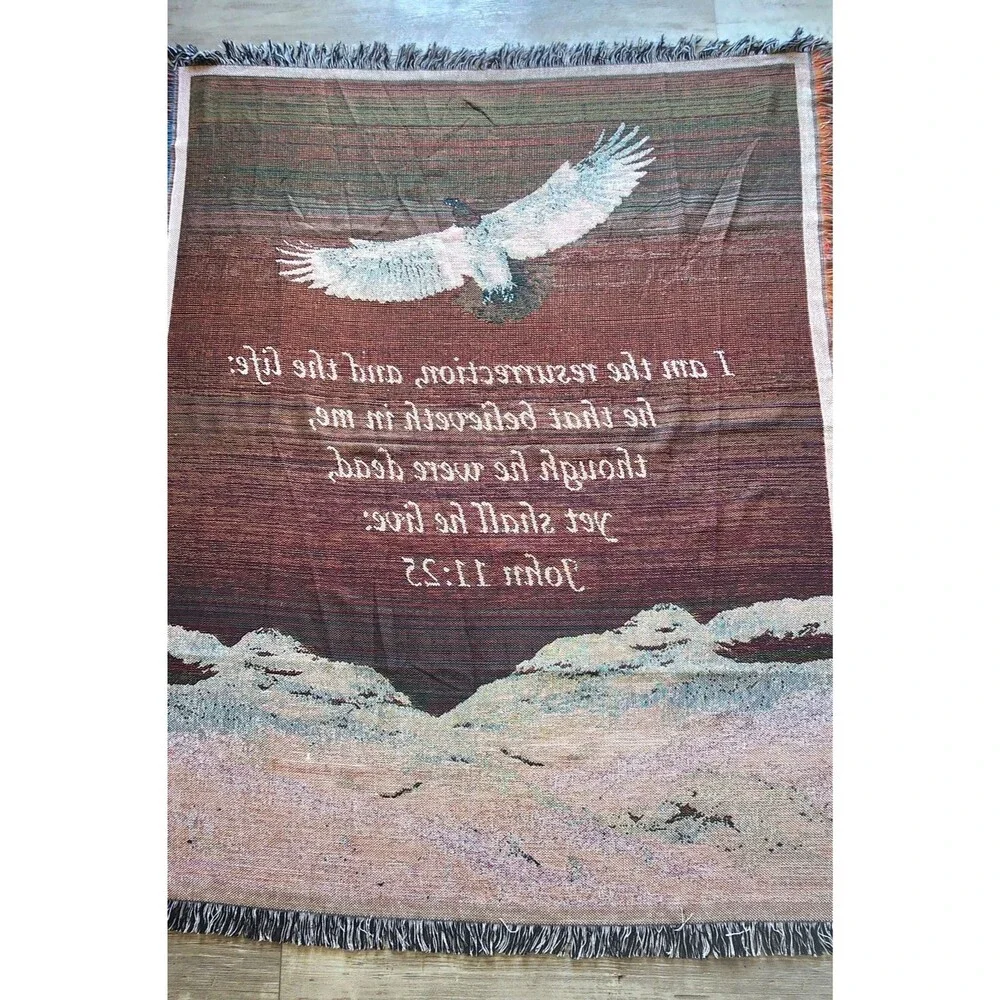 Eagle woven tapestry
